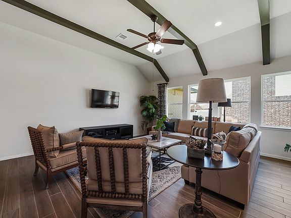 Great room with high ceilings