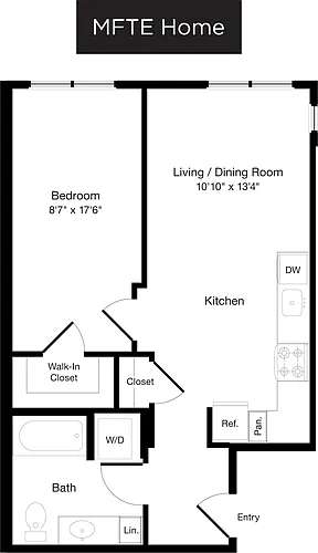 Floor plan A3 East- Income Restricted
