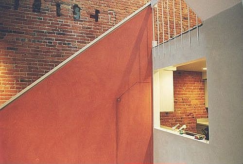 1st floor facing NE.  Kitchen is visible.