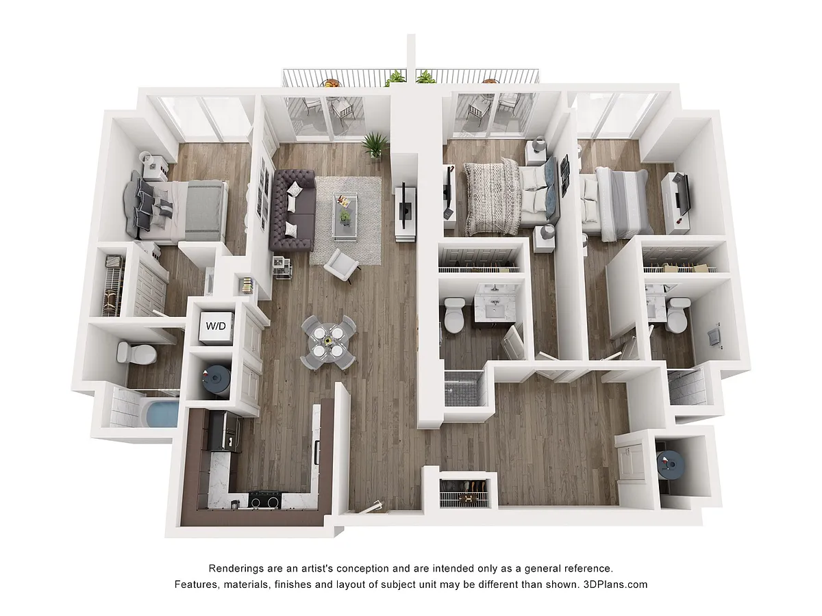 Floor plan 3 BEDROOM C3