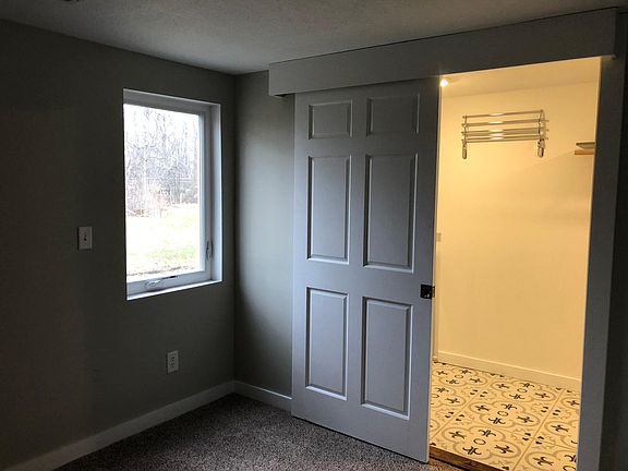 Master bedroom with walk in closet