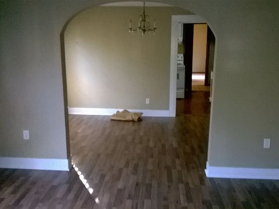 Living room and dining room