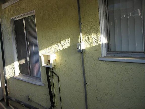 Private yard area laundry