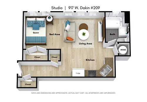 Floor plan Studio