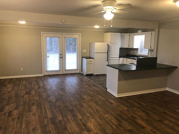 Open Living/Dining/Kitchen area