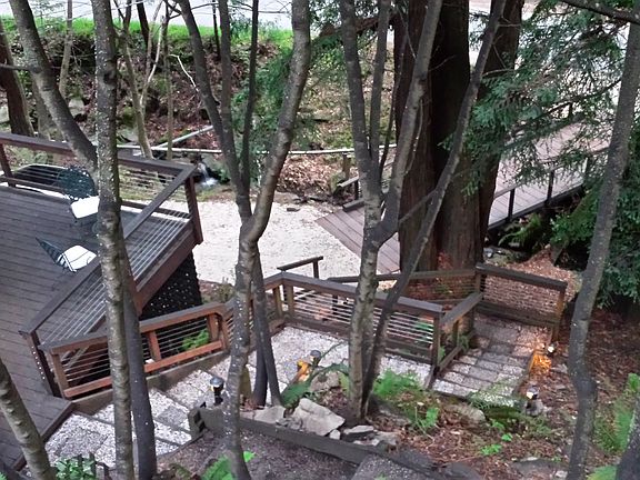 24 steps up from parking