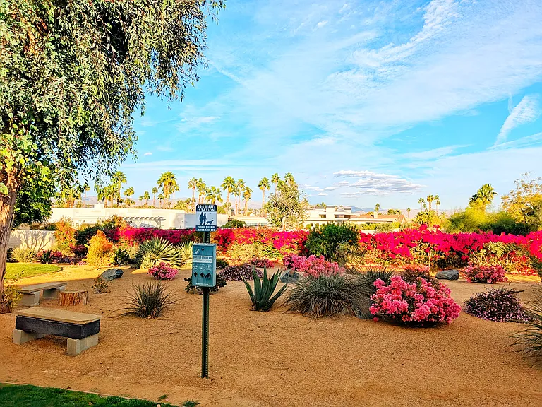 Pet friendly walking areas throughout community.