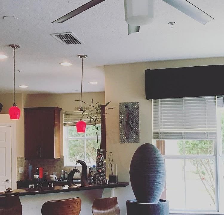 living room and kitchen