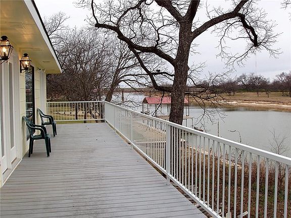 Back deck with view of river.