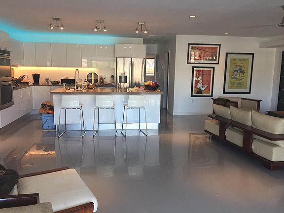 Modern Kitchen with High Gloss Lacquer Cabinets, Ceasarstone Quartz kitchen counter