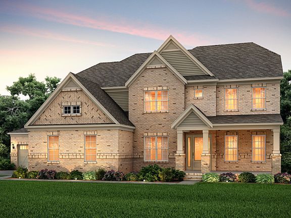 Worthington Exterior 9 features brick, siding and covered front porch