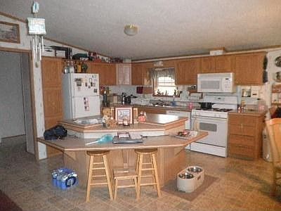 Kitchen and island