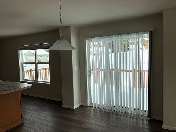 Sliding doors from living area, leading to deck
