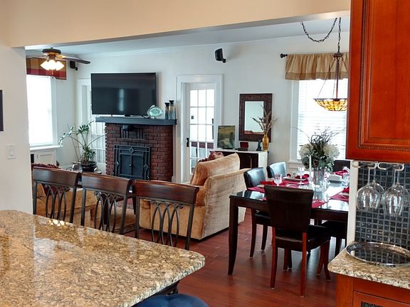 Open Living Room Dining Room Kitchen