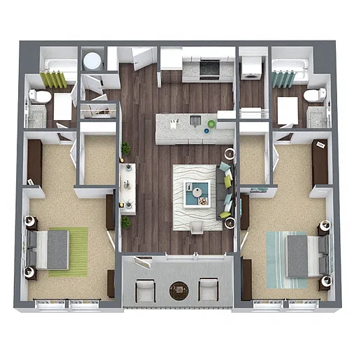 Floor plan B4 - Balcony
