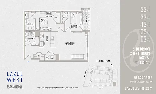 Floor plan 2 Bedroom- 24 Line with Balcony