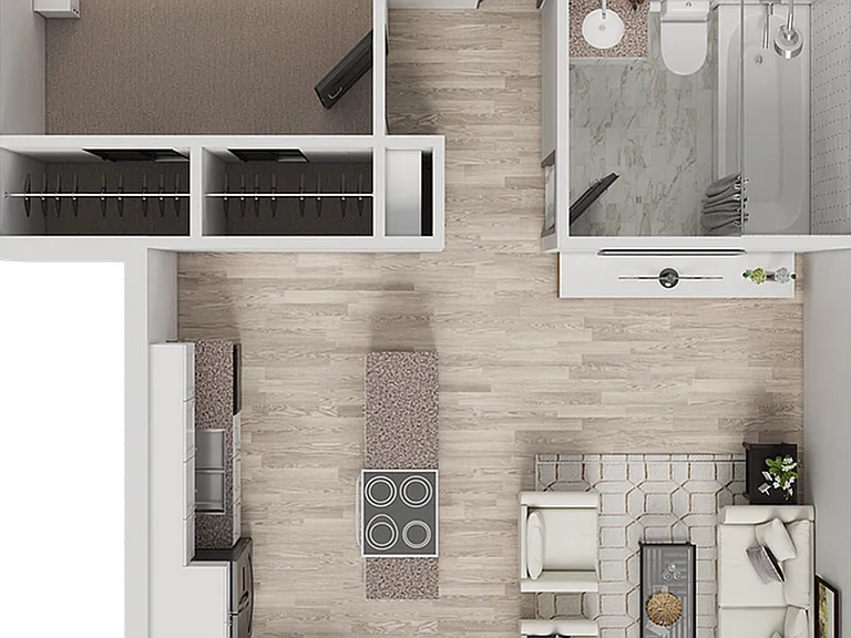 B1 | 2-Bedroom Floorplan B1 | 2-Bedroom Floorplan