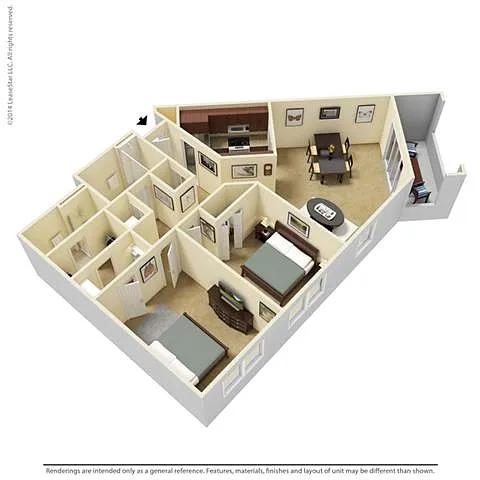 Floor plan B3 Renovated