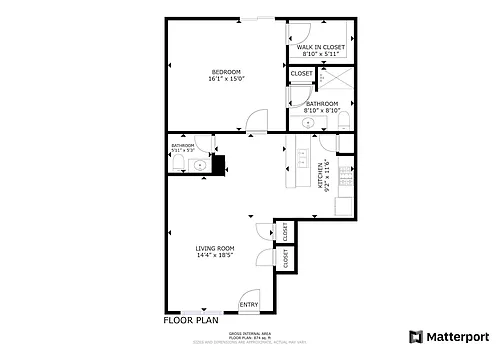 Floor plan 1 Bed