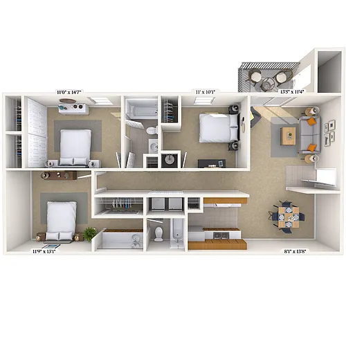 Floor plan Blue Ridge