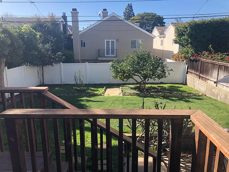 Backyard viewed from 2nd bdrm