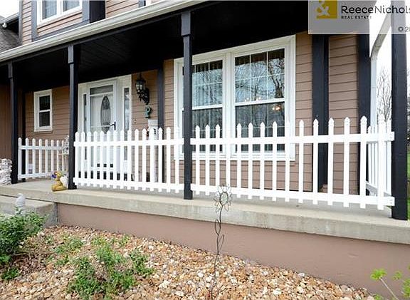 Inviting covered front porch