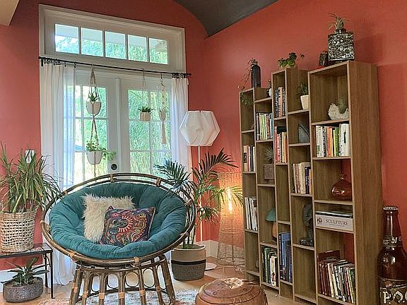 Cozy reading nook