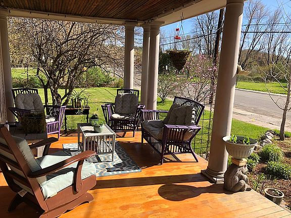 Front porch looking north
