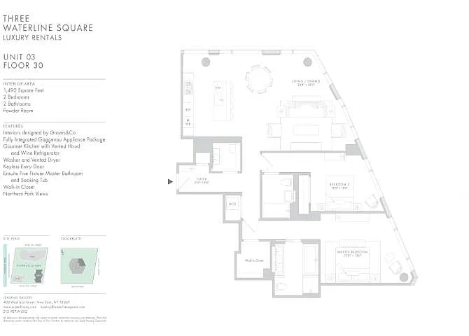 Floor plan Waterline 3 UL: B9b