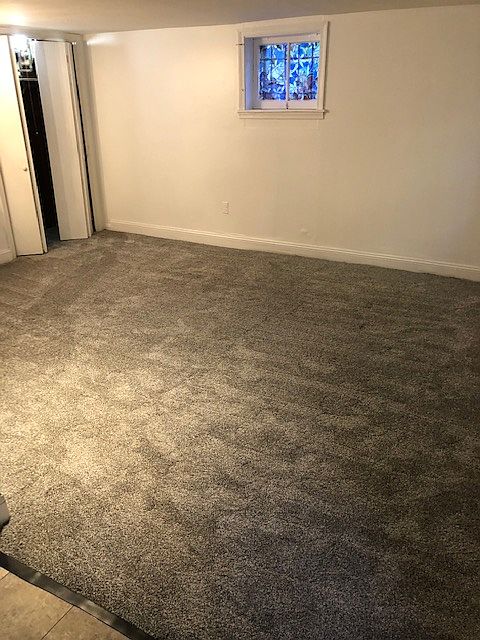 living room and closet