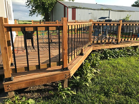 Large back deck