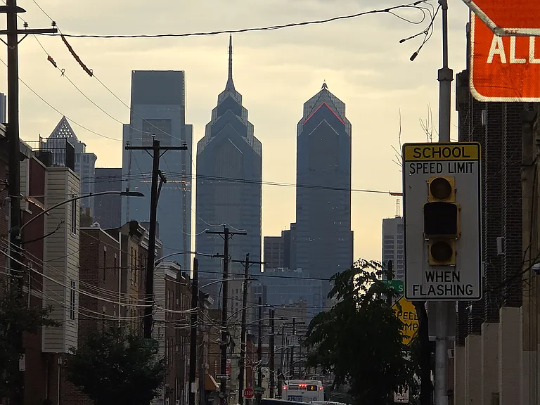 City view from outside of the house