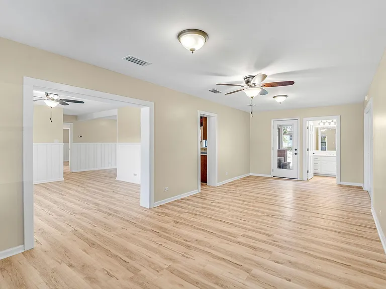 Den/Game Room big enough for a pool table or a ping pong table plus a seating/gaming area.