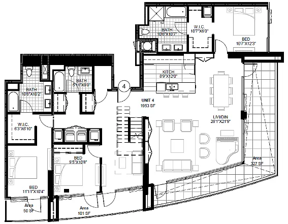 Floor plan SPIRE 3K