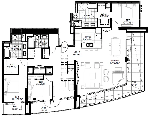 Floor plan SPIRE 3K