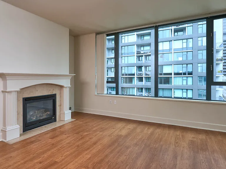 Living Room with Fireplace and Hard Surface Flooring