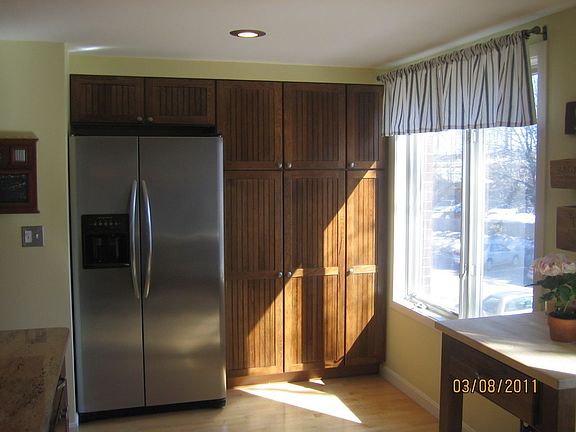 Pantry with slide out shelving