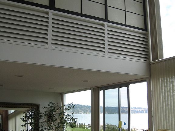from living room - view of dining room and upper master bedroom