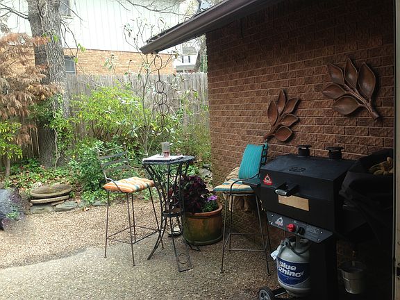 Patio next to Large yard