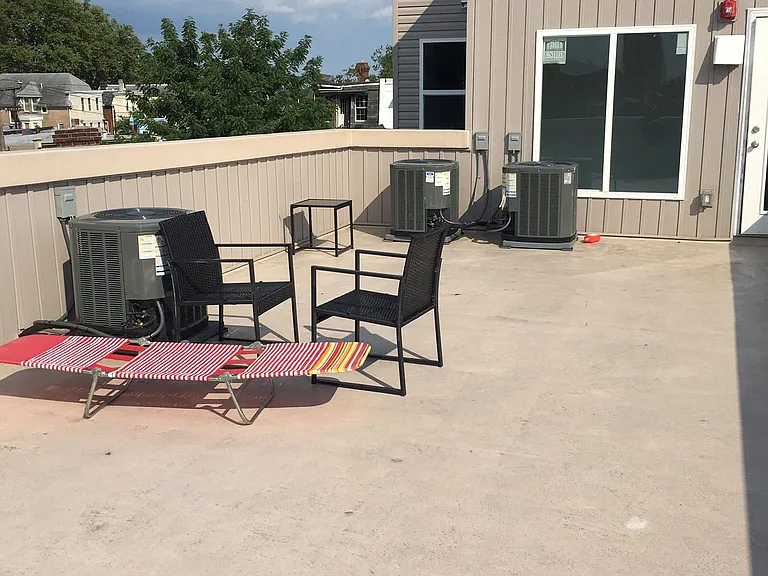 roof deck shared by tenants