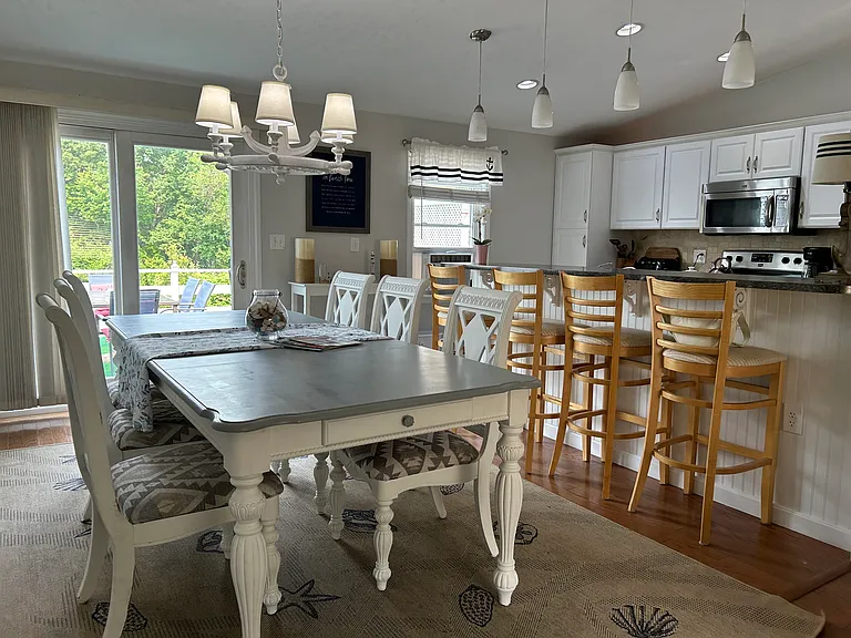 Dining room open to kitchen