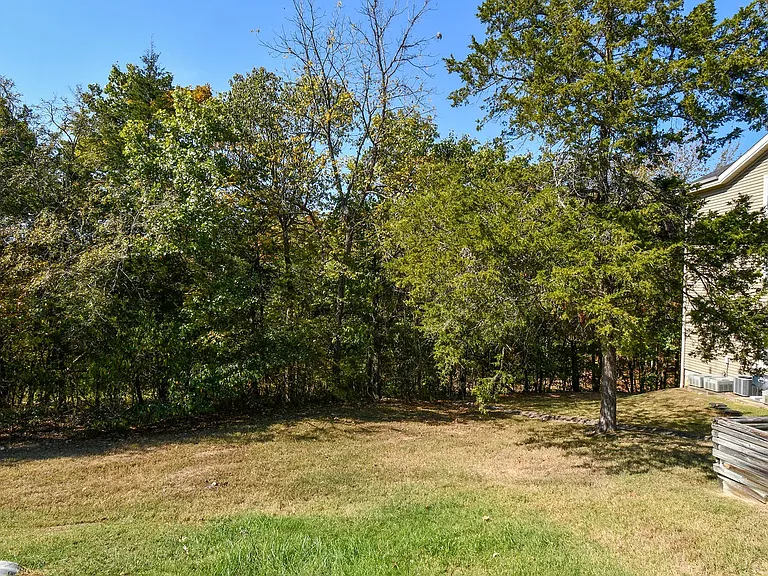 side of condo area to walk your dog