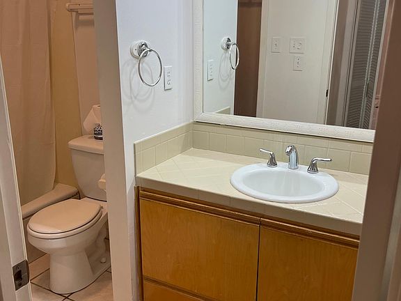 Bathroom and dressing area.