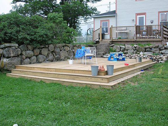 lower deck in back yard