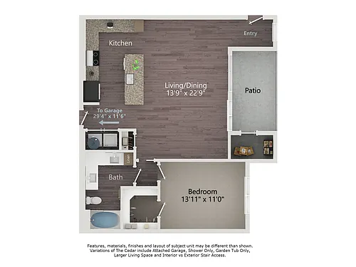 Floor plan The Cedar