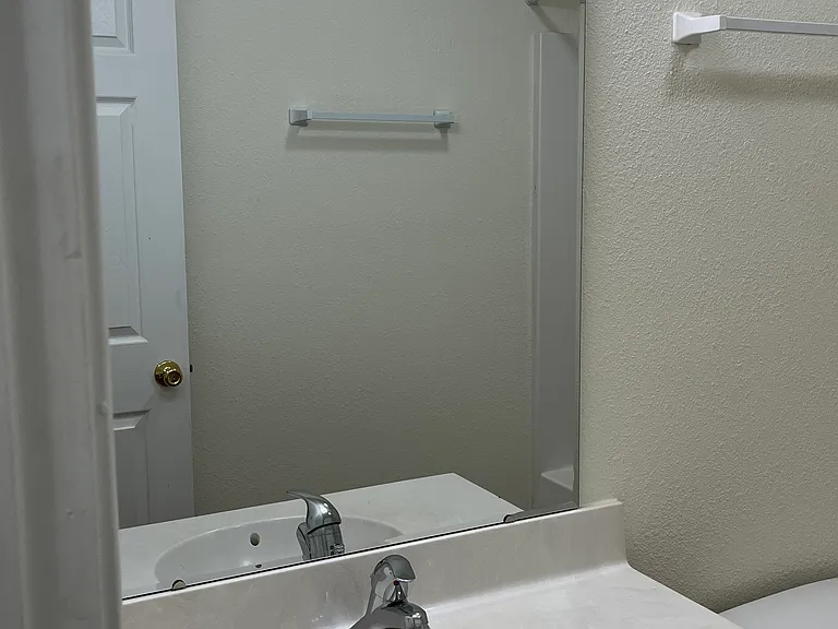 Bathroom vanity with storage below sink