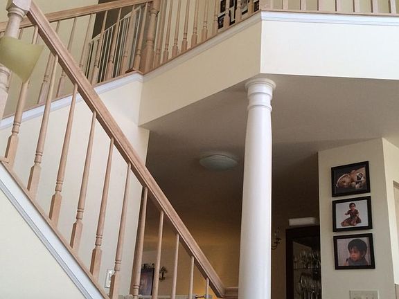 High ceilings in family room