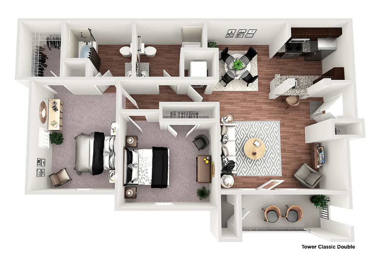 Floor plan Tower Classic Double