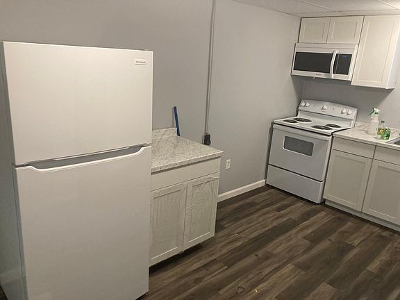 new counters and fridge