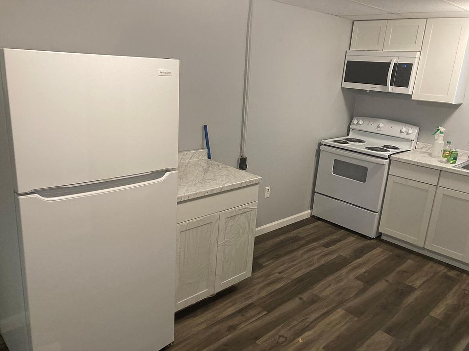 new counters and fridge